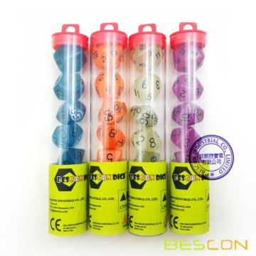 Clear Hanging Dice Packing Tube