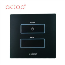 Switch wall panel with the hotel