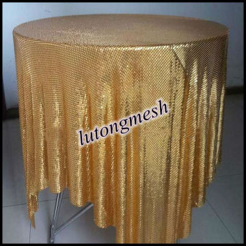 Anping Manufacturers Golden sequins fabrics,Decorative Golden Mesh