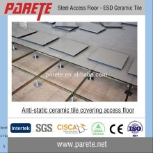 Ceramic covering anti static access floor panels