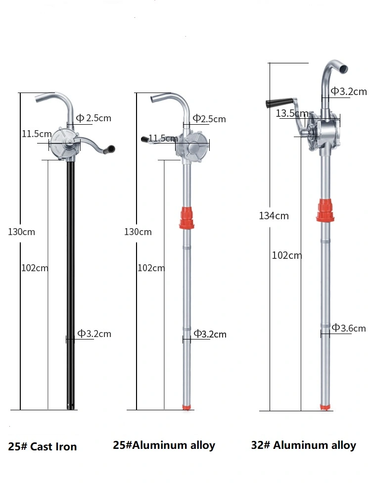 Chemical Rotary Hand Pump Oil Rotary Drum Pump