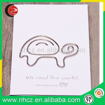 2016 creative Tortoise shape metal bookmarks