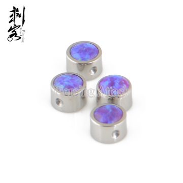 ASTM F136 Titanium Opal Discs for Ball Closure Rings Piercing Jewelry Accessory