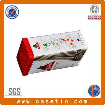 metal tea canister tinplate tea canister white tea canister