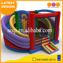 AOQI design cheap inflatable sports toy inflatable circle slide fun city for amusement park