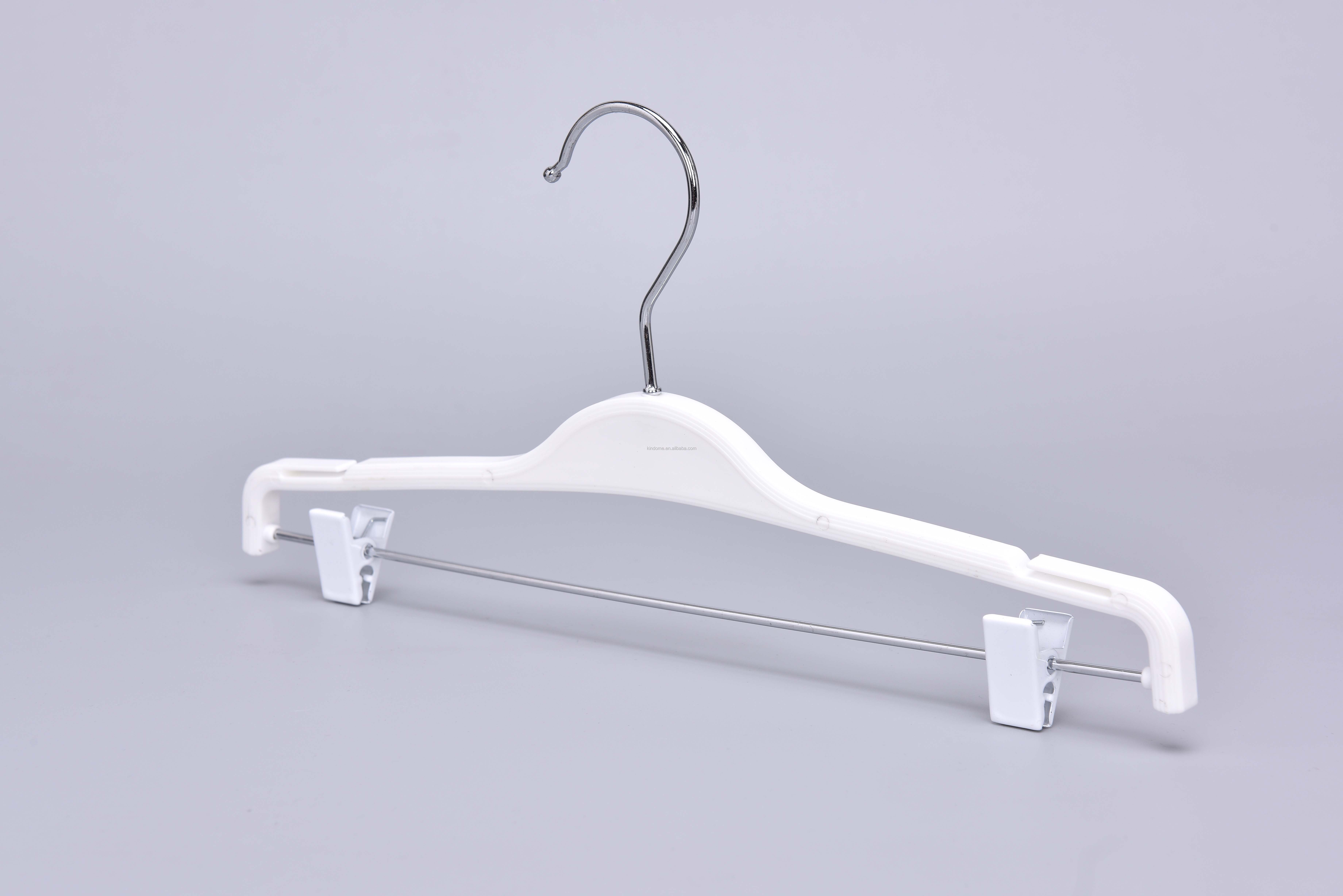 white color plastic underwear lingerie hanger for clothes shop display