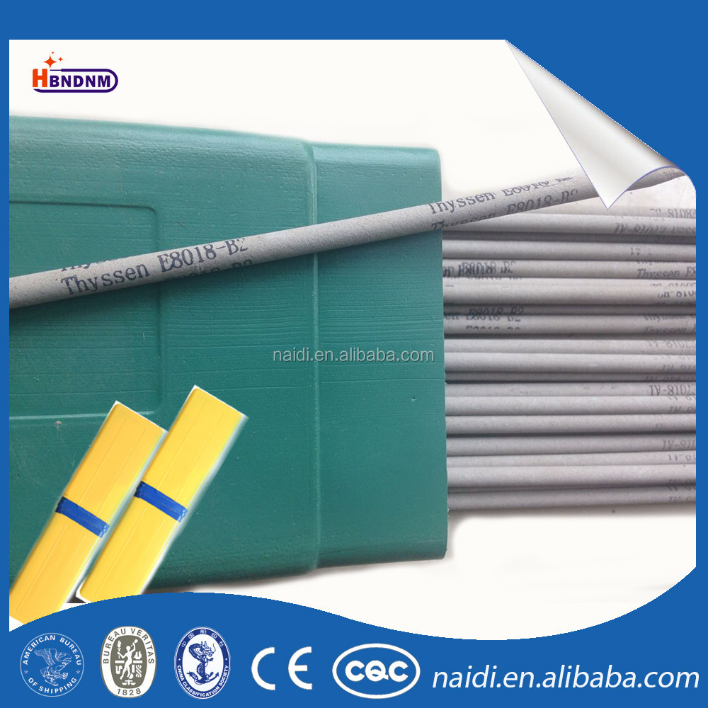 china supplier heat resistant steel electrode welding rod aws a5.5 e8018-b2 for pressure vessels