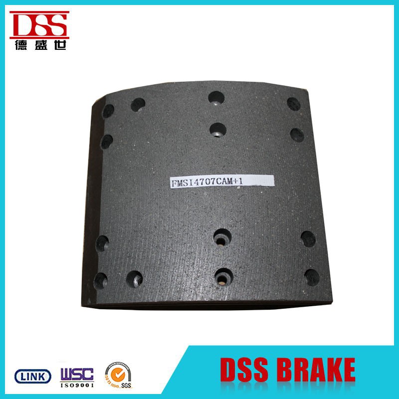 truck trailer parts drum brake shoe brake lining for 4707 4515 4718