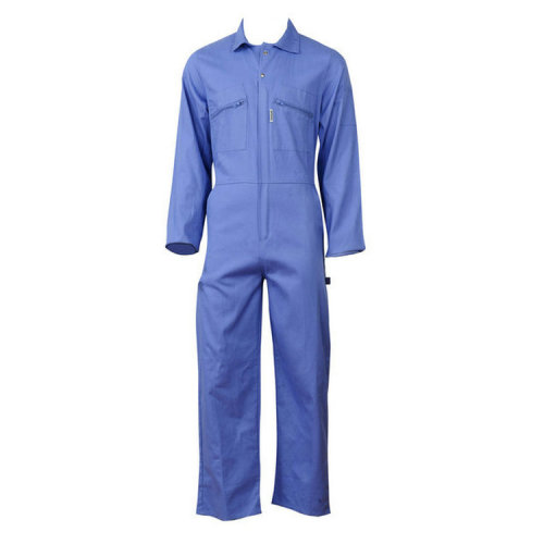 Pakaian warna gaya asas coverall warna biru