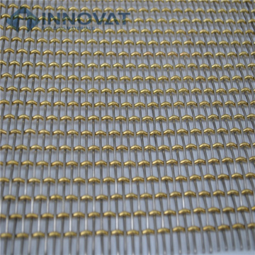 Walls metal brass stainless steel alloy decorated crimped wire mesh