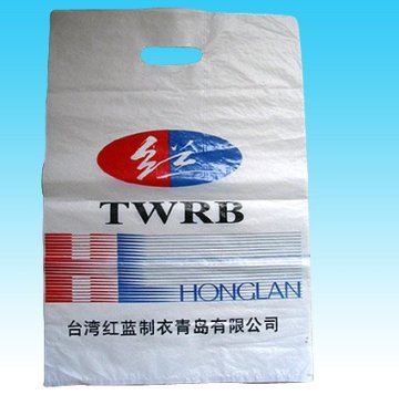 Die Cut Handle Plastic Bag/Polybag With Logo Printing