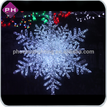 Christmas snowflake motif light, acrylic snowflake with led light