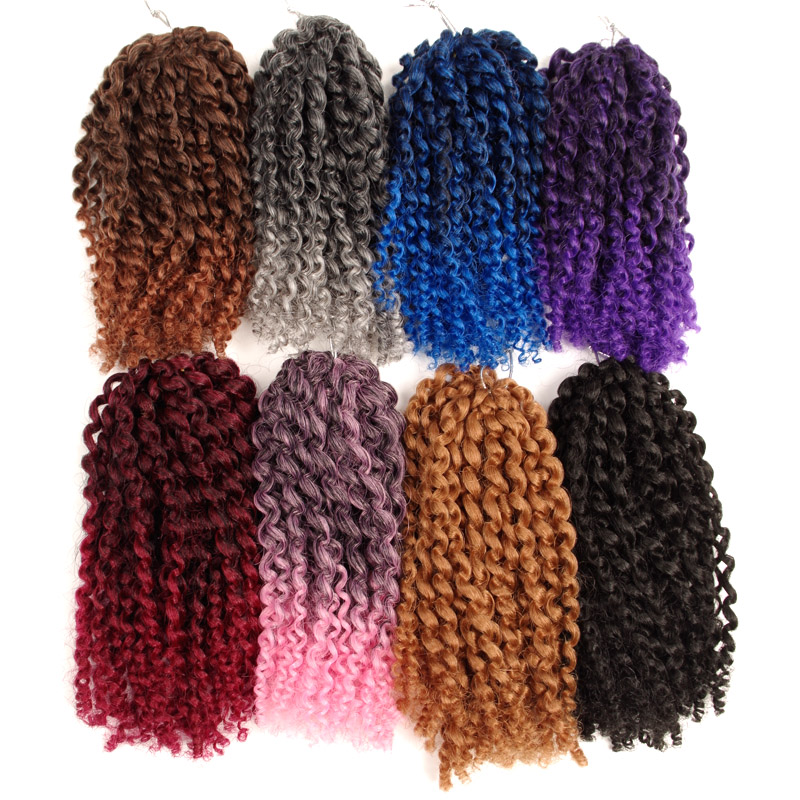 Hot sell   Synthetic Crochet Braids Curly afro extension hair  afro twist crochet braids afro kinky curly hair