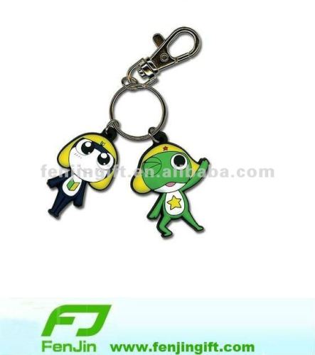 promotional pvc frog keychain