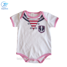 Summer NewBorn Baby Bodysuit Navy Style Baby Girl Romper Short Sleeves Romper For Toddler