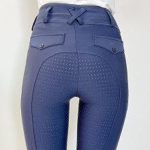 Popilè plen chèz silicone timoun yo pantalon Equestrian