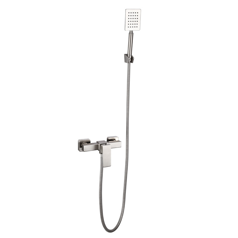 Wall Mounted Chrome stainless steel Shower Facuet set