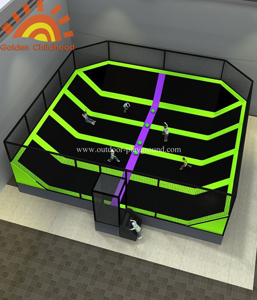 Square Dodgeball Trampoline Park