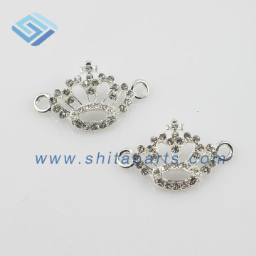 Rhinestone crown Bracelet Connector Bracelet Charms