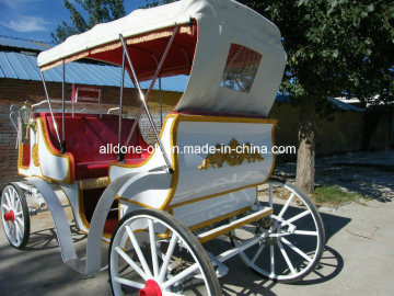 Exquisite Deluxe Royal Wedding Victoria Horse Cart Carriage with Hood