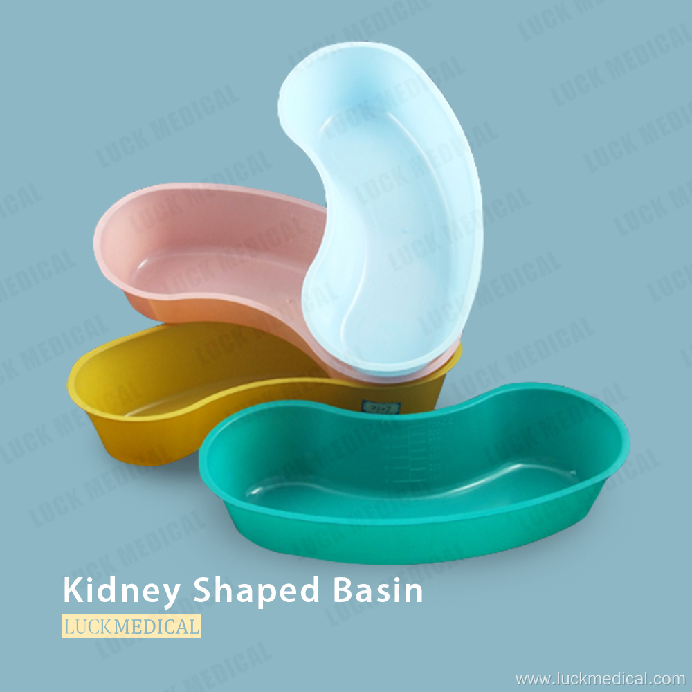 Disposable plastic Medical Kidney Shaped Basin Emesis Tray