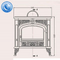 8 kw 90 kg 最高鋳鉄製薪ストーブ