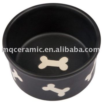 Ceramic dog bowl