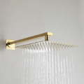 Hot and cold gold wall mounted shower set