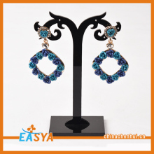 New 2015 Jewelry Crystal Multi Color Flower Rose Drop Earring