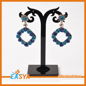 New 2015 Jewelry Crystal Multi Color Flower Rose Drop Earring