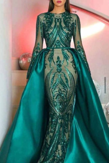 Green Mermaid Prom Dress