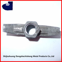 Galvanized Yellow/White butterfly wing nuts