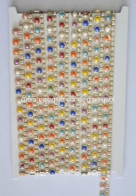 Wholesale Colorful Plastic Beads trim, cup chain For Clothing Use