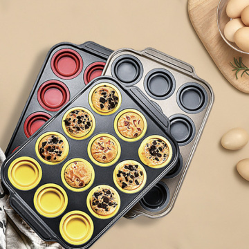 Customized Silicone Bakeware Molds - 12 Cup Muffin Tin Nonstick Mold