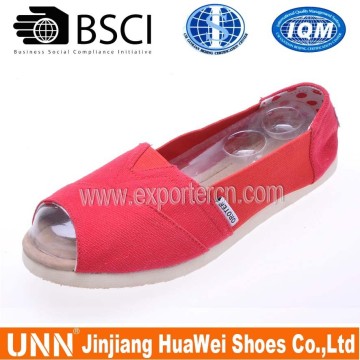 Women Open toe canvas shoes cheap shoes