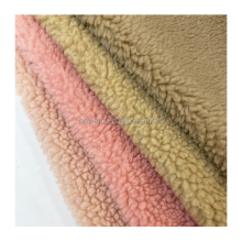 Polyester Knitted Winter Jacket with Sherpa Fabric