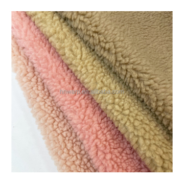 Polyester Knitted Winter Jacket with Sherpa Fabric