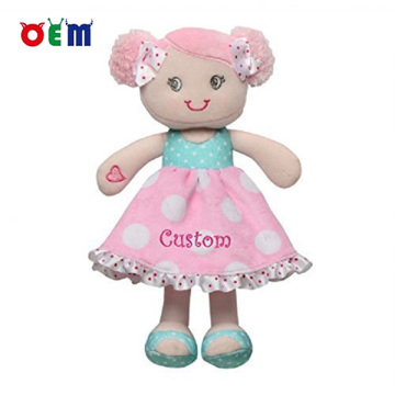 Plush Pink Dressing Baby Girl Doll Toy