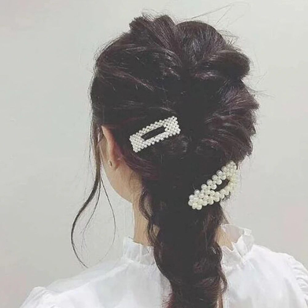 Hot Sell Fashion Trend Hair Accessories Beautiful Women Pearl Headband Girl Hair Hoop Clip