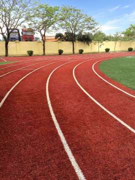 Artificial grass red grass for tennis