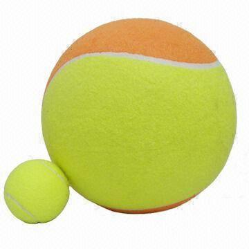 Jumbo Tennis Ball, Inflatable, Made of Rubber and Nonwoven Felt, Suitable for Promotions