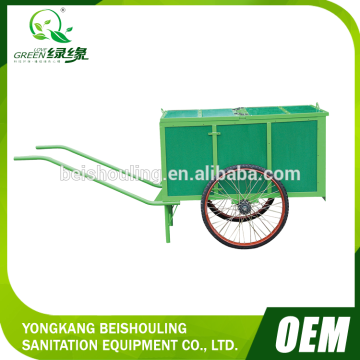 2014 hot sale Iron Garbage cart with wheels