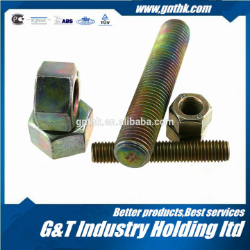 China supplier 3/4 grade 8 zinc nickel full threaded rod stud nuts