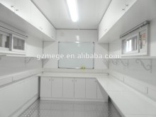 Modular container office with furniture