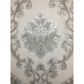 Damacus Flower PVC Wallpaper Designs Waterproof Wall Paper