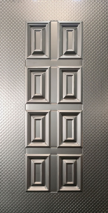 16 gauge embossed metal panel