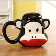 Alibaba China funny shaped promotional ceramic 3d animal mugs for gift kids