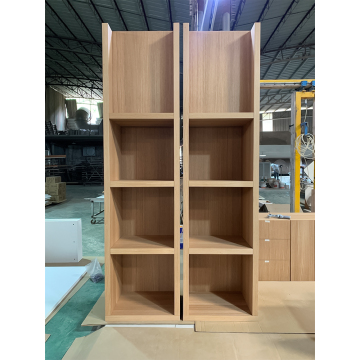 Natural White Oak Veneer Bookcases and Cabinets