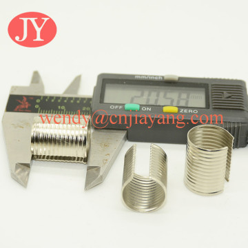 metal round crimps aglet cord connector clips