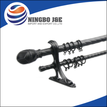 wrought iron double curtain brackets for curtain rods